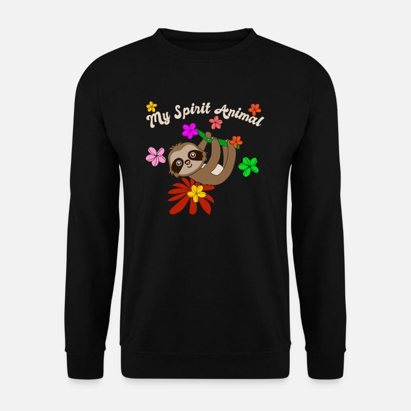 Faultier - Unisex Pullover - Schwarz