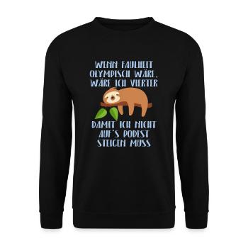 indolence - Sweat-shirt Unisexe - noir - Devant - Alina (178cm) & Michal (187cm)