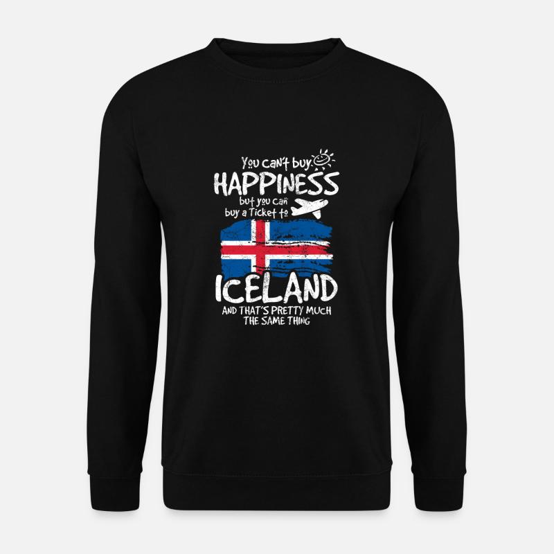 Island - Unisex Pullover - Schwarz