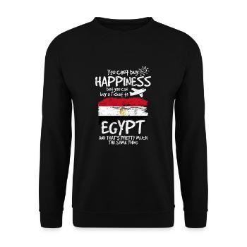 Egypt - Unisex Sweatshirt - black - Front - Alina (178cm) & Michal (187cm)