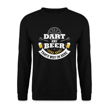 Dart - Unisex Pullover - Schwarz - Vorne - Alina (178cm) & Michal (187cm)