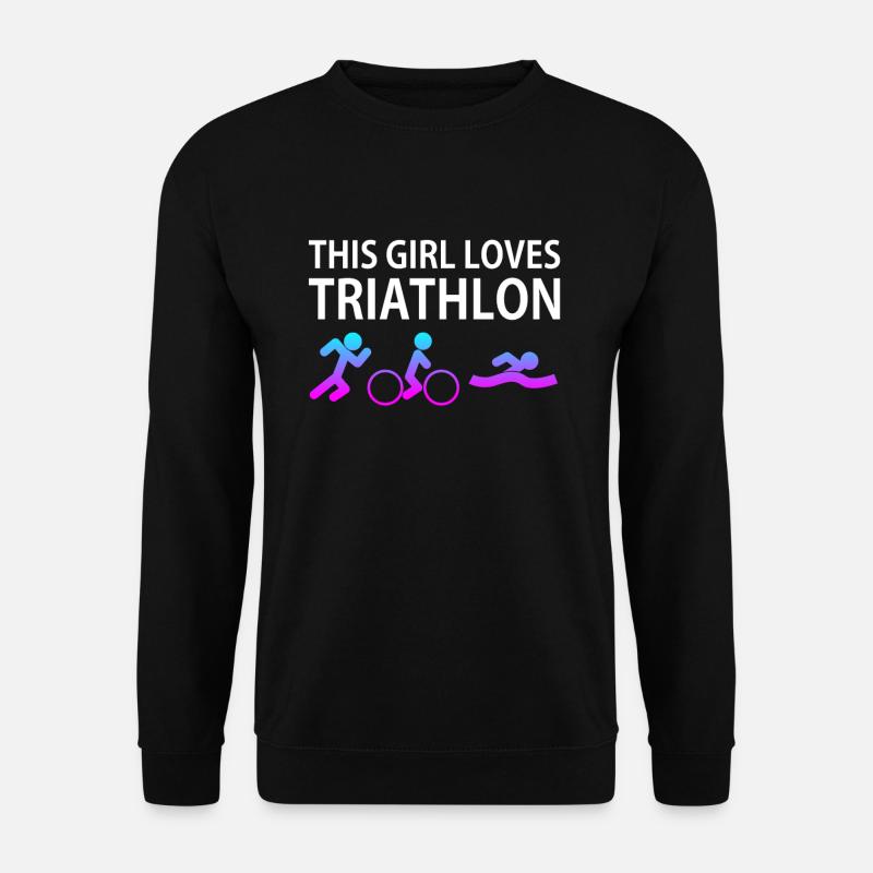 Triathlon Triathlete Funny Gift Gift Idea - Unisex Sweatshirt - black