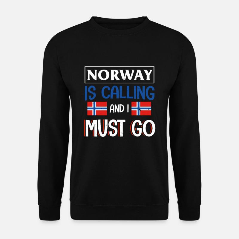 Norwegen - Unisex Pullover - Schwarz