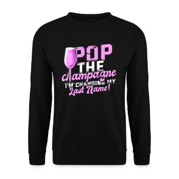 Bachelor Party Marriage Bachelorette Party - Unisex Sweatshirt - black - Front - Alina (178cm) & Michal (187cm)