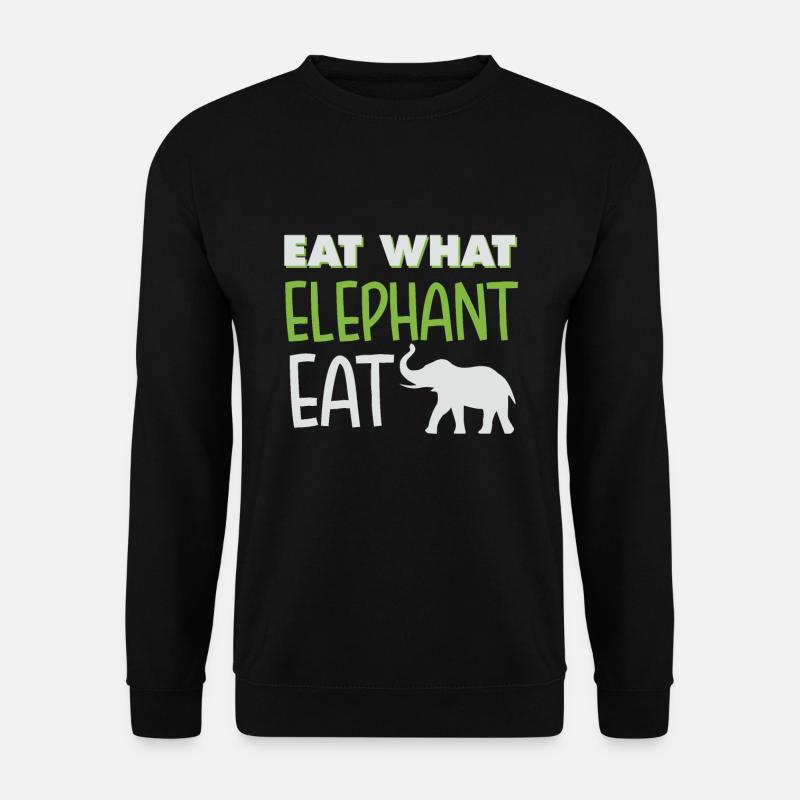 Elefant - Unisex Pullover - Schwarz