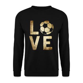 Fußball - Unisex Pullover - Schwarz - Vorne - Alina (178cm) & Michal (187cm)