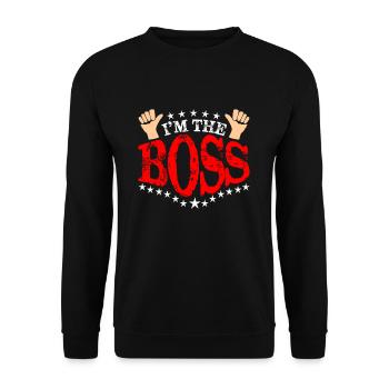 Énonciation drôle - Sweat-shirt Unisexe - noir - Devant - Alina (178cm) & Michal (187cm)