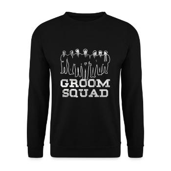 Junggesellenabschied - Unisex Pullover - Schwarz - Vorne - Alina (178cm) & Michal (187cm)