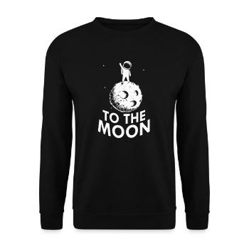 Astronaute Space Space Navette Spatiale Space Gesc - Sweat-shirt Unisexe - noir - Devant - Alina (178cm) & Michal (187cm)