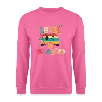 18th birthday - Unisex Sweatshirt - pink - Front