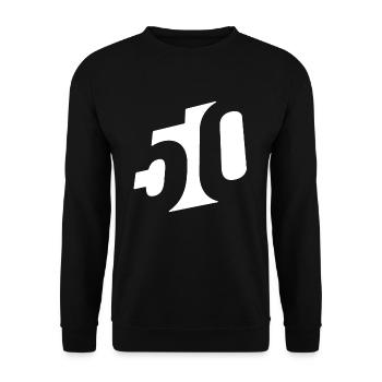 50ème anniversaire - Sweat-shirt Unisexe - noir - Devant - Alina (178cm) & Michal (187cm)