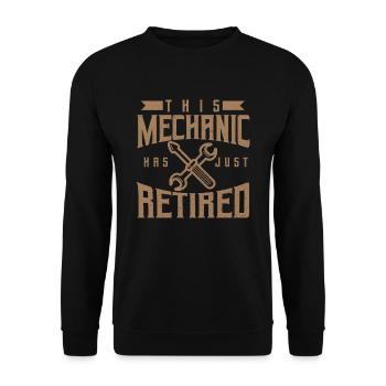 Pension retirement gift pensioner pensioner - Unisex Sweatshirt - black - Front - Alina (178cm) & Michal (187cm)