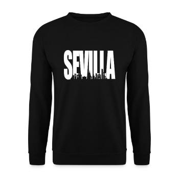 Sevilla - Unisex Pullover - Schwarz - Vorne - Alina (178cm) & Michal (187cm)