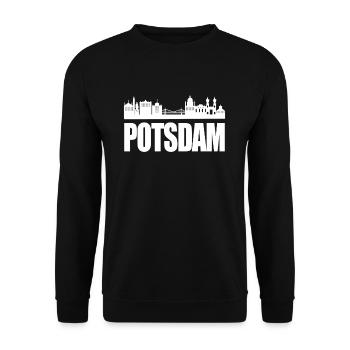 Potsdam - Unisex Sweatshirt - black - Front - Alina (178cm) & Michal (187cm)