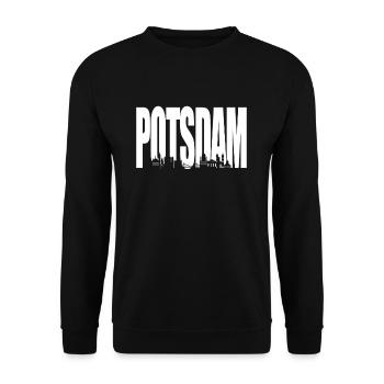 Potsdam - Unisex Sweatshirt - black - Front - Alina (178cm) & Michal (187cm)