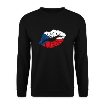 Czech Republic - Unisex Sweatshirt - black - Front - Alina (178cm) & Michal (187cm)