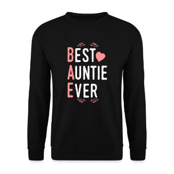 aunt - Unisex Sweatshirt - black - Front - Alina (178cm) & Michal (187cm)