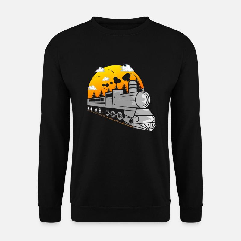 Train trains train modèle - Sweat-shirt Unisexe - noir