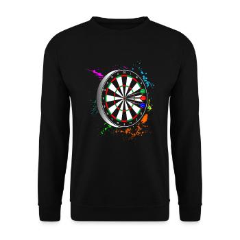 Fléchettes Fléchettes de fléchettes de fléchettes de fléchettes - Sweat-shirt Unisexe - noir - Devant - Alina (178cm) & Michal (187cm)