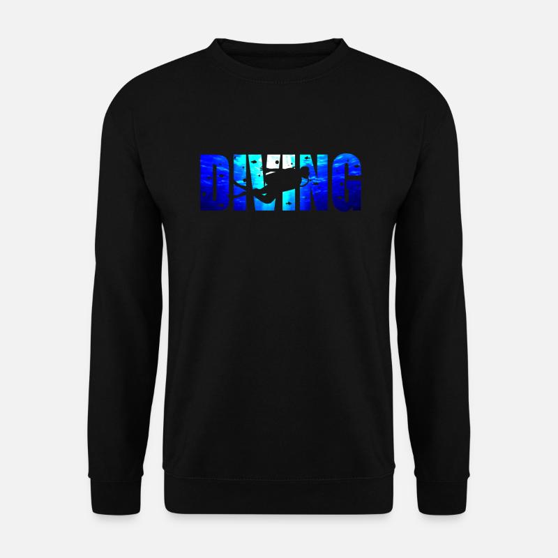 tauchen - Unisex Pullover - Schwarz