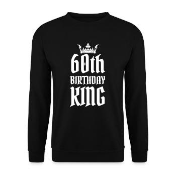 60ème anniversaire - Sweat-shirt Unisexe - noir - Devant - Alina (178cm) & Michal (187cm)
