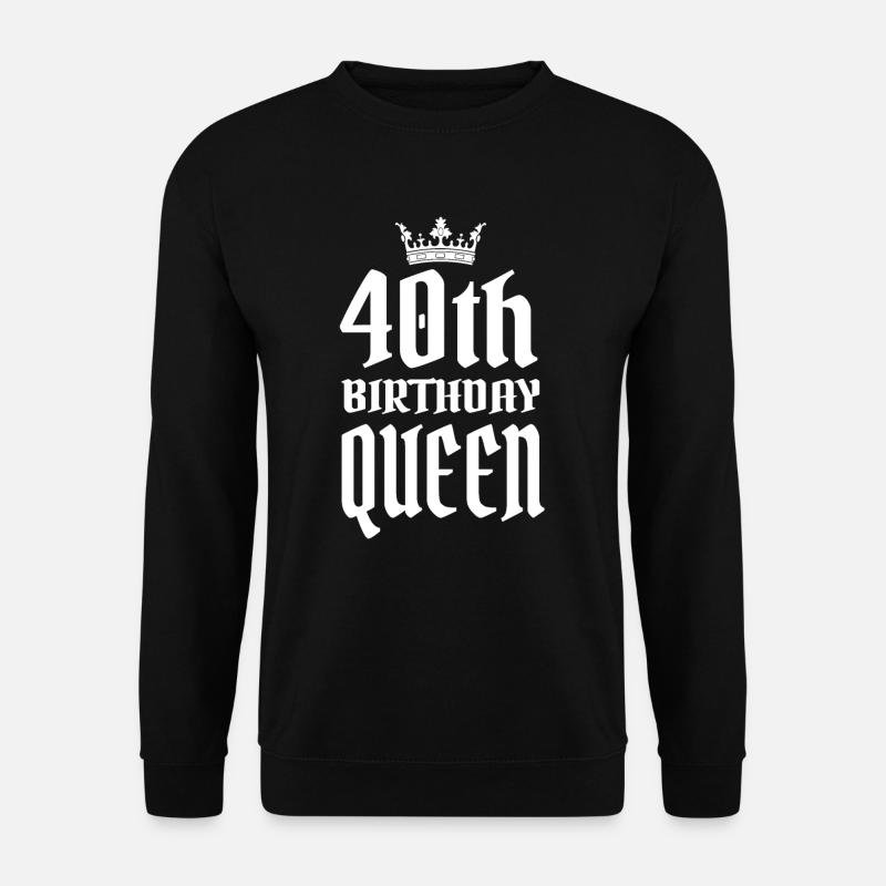 40th birthday - Unisex Sweatshirt - black