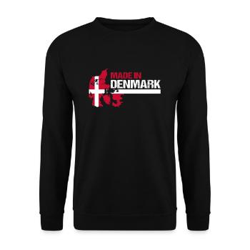 Denmark - Unisex Sweatshirt - black - Front - Alina (178cm) & Michal (187cm)