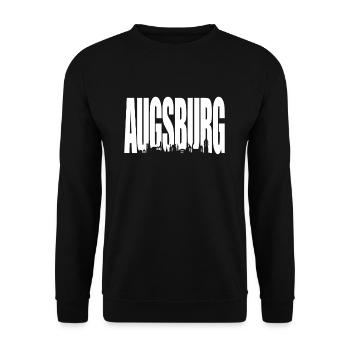 augsburg - Unisex Sweatshirt - black - Front - Alina (178cm) & Michal (187cm)