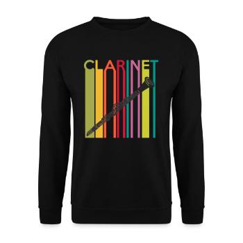 Klarinette - Unisex Pullover - Schwarz - Vorne - Alina (178cm) & Michal (187cm)