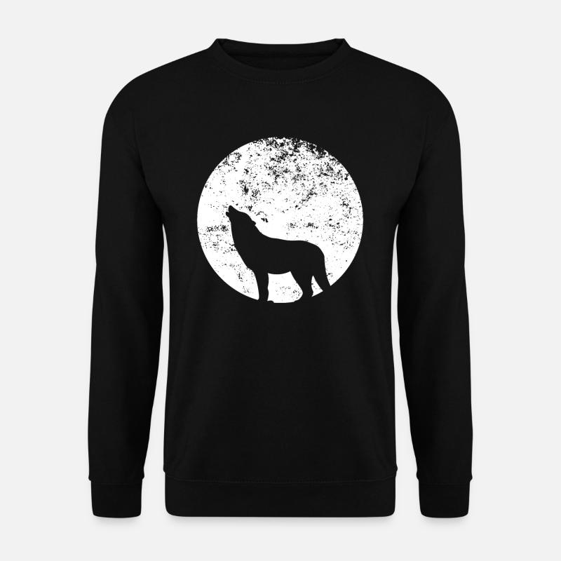 wolf - Unisex Sweatshirt - black