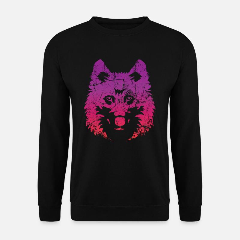 wolf - Unisex Sweatshirt - black
