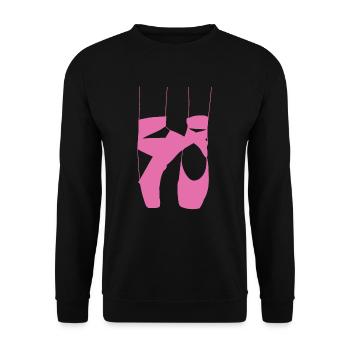 Ballett Tanzen Ballett Geschenk Tanz Geschenkidee - Unisex Pullover - Schwarz - Vorne - Alina (178cm) & Michal (187cm)