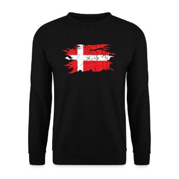 Denmark - Unisex Sweatshirt - black - Front - Alina (178cm) & Michal (187cm)