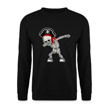Pirates de pirates de carnaval costume cadeau - Sweat-shirt Unisexe - noir - Devant - Alina (178cm) & Michal (187cm)