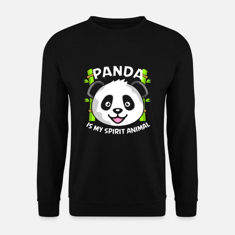 Panda - Unisex Pullover - Schwarz