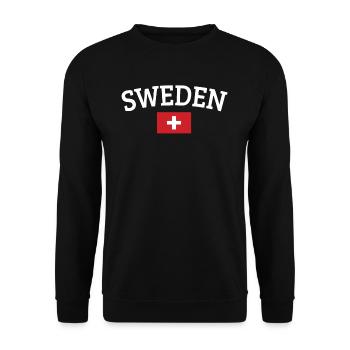 Switzerland - Unisex Sweatshirt - black - Front - Alina (178cm) & Michal (187cm)