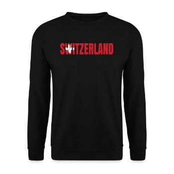 Switzerland - Unisex Sweatshirt - black - Front - Alina (178cm) & Michal (187cm)