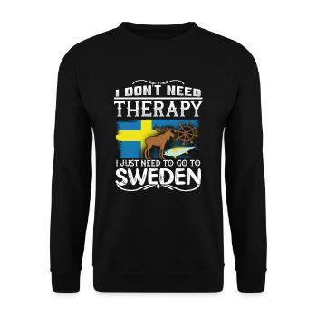 Suède - Sweat-shirt Unisexe - noir - Devant - Alina (178cm) & Michal (187cm)