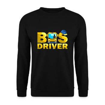 conducteur - Sweat-shirt Unisexe - noir - Devant - Alina (178cm) & Michal (187cm)