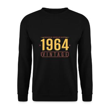 1964 - Unisex Sweatshirt - black - Front - Alina (178cm) & Michal (187cm)