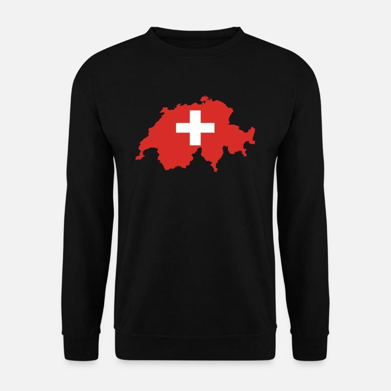 Schweiz - Unisex Pullover - Schwarz