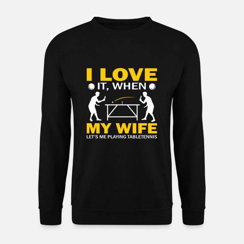 Tischtennis - Unisex Pullover - Schwarz