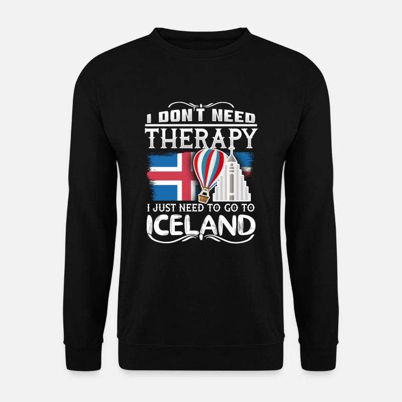 Island - Unisex Pullover - Schwarz