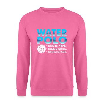 water polo - Sweat-shirt Unisexe - rose - Devant