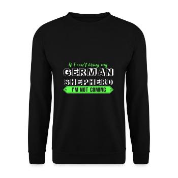 German shepherd dog - Unisex Sweatshirt - black - Front - Alina (178cm) & Michal (187cm)