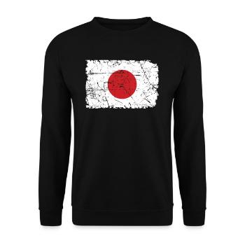 Japan - Unisex Pullover - Schwarz - Vorne - Alina (178cm) & Michal (187cm)