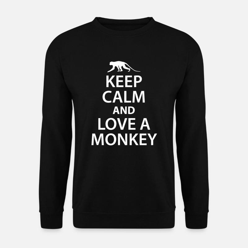 Affe - Unisex Pullover - Schwarz