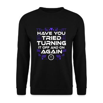 Informatik Informatiker Lustig Geschenk Mathe It I - Unisex Pullover - Schwarz - Vorne - Alina (178cm) & Michal (187cm)