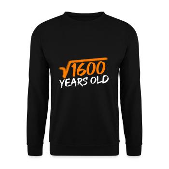 40e anniversaire - Sweat-shirt Unisexe - noir - Devant - Alina (178cm) & Michal (187cm)