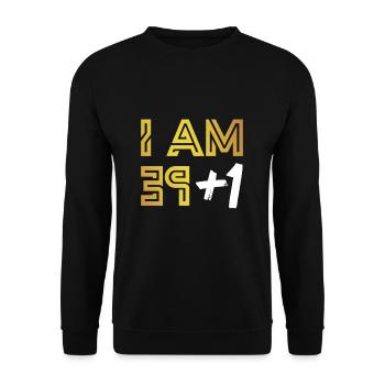 40th birthday - Unisex Sweatshirt - black - Front - Alina (178cm) & Michal (187cm)